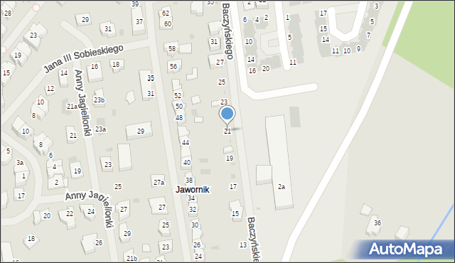 Goleniów, Baczyńskiego Krzysztofa Kamila, 21, mapa Goleniów