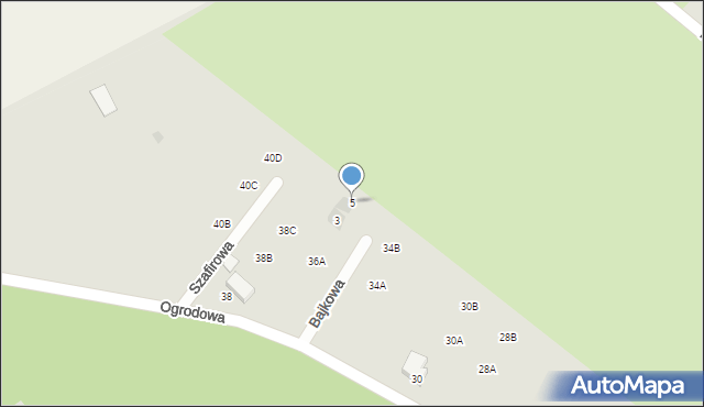 Goleniów, Bajkowa, 5, mapa Goleniów