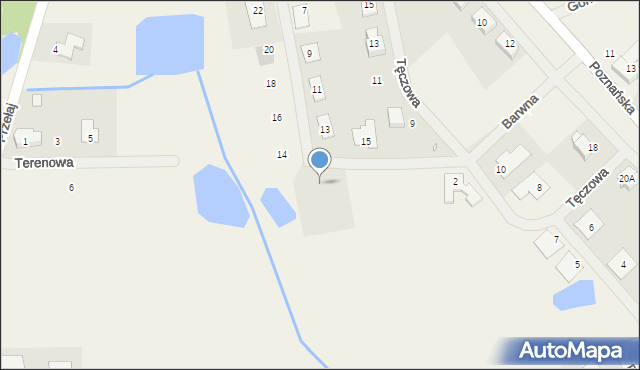 Góra, Barwna, 10, mapa Góra