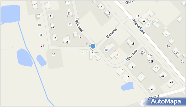 Góra, Barwna, 2, mapa Góra
