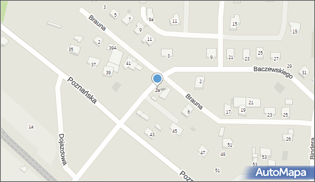 Gorzów Wielkopolski, Baczewskiego Jana, 2a, mapa Gorzów Wielkopolski
