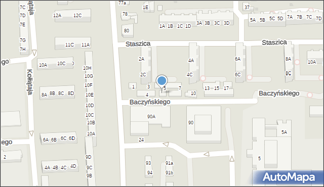 Gorzów Wielkopolski, Baczyńskiego Krzysztofa Kamila, 6, mapa Gorzów Wielkopolski