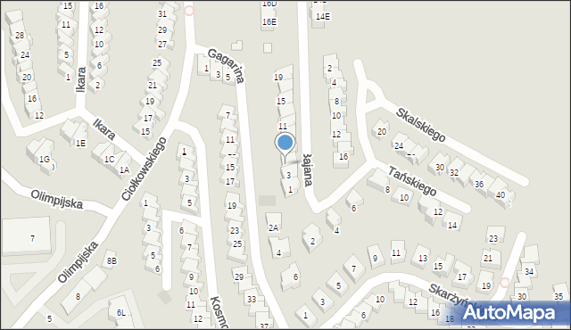 Gorzów Wielkopolski, Bajana Jerzego, 5, mapa Gorzów Wielkopolski