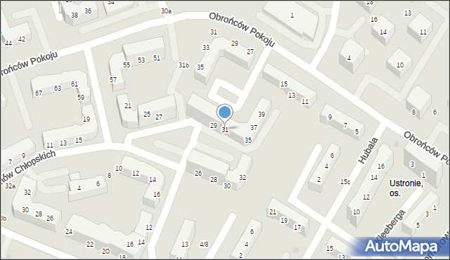 Gorzów Wielkopolski, Batalionów Chłopskich, 31, mapa Gorzów Wielkopolski