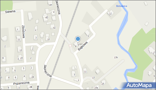 Gościcino, Bajkowa, 1, mapa Gościcino