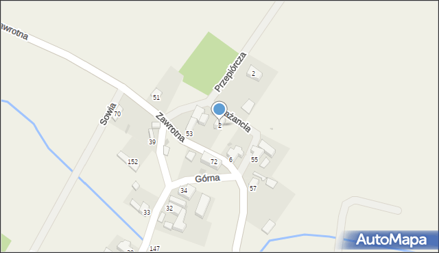 Gościęcice, Bażancia, 2, mapa Gościęcice