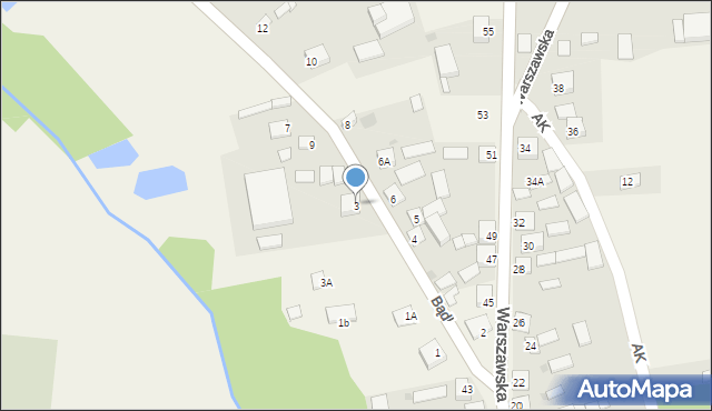 Goszczyn, Bądkowska, 3, mapa Goszczyn