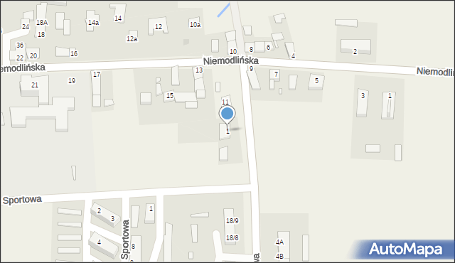 Gracze, Bazaltowa, 1, mapa Gracze