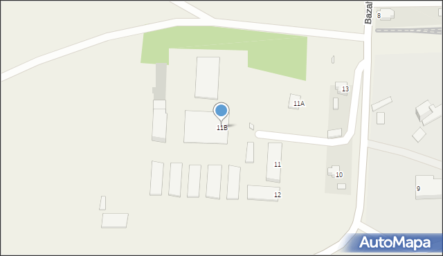 Gracze, Bazaltowa, 11B, mapa Gracze