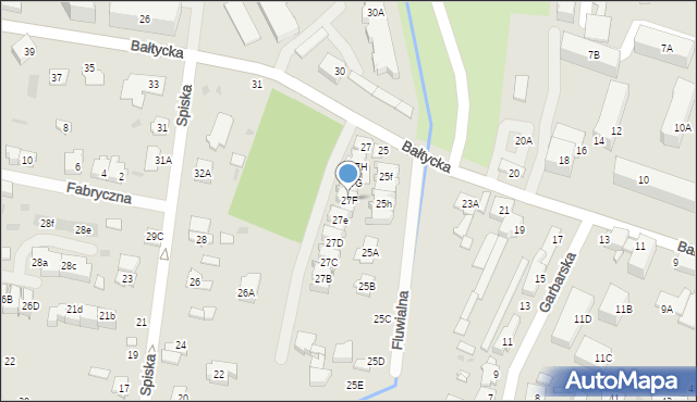 Grodzisk Mazowiecki, Bałtycka, 27F, mapa Grodzisk Mazowiecki
