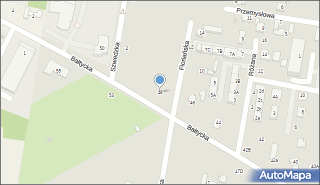 Grodzisk Mazowiecki, Bałtycka, 48, mapa Grodzisk Mazowiecki