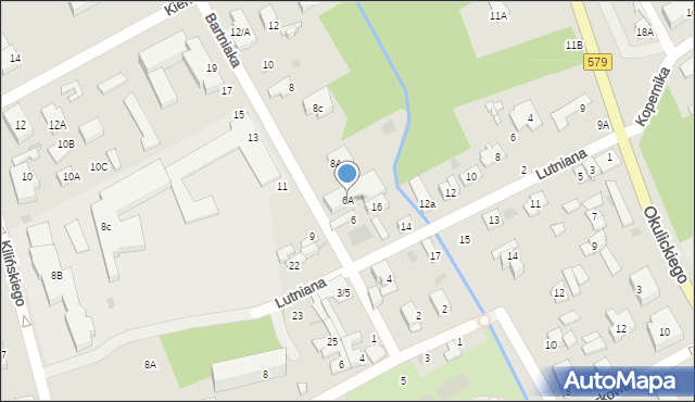 Grodzisk Mazowiecki, Bartniaka W., 6A, mapa Grodzisk Mazowiecki