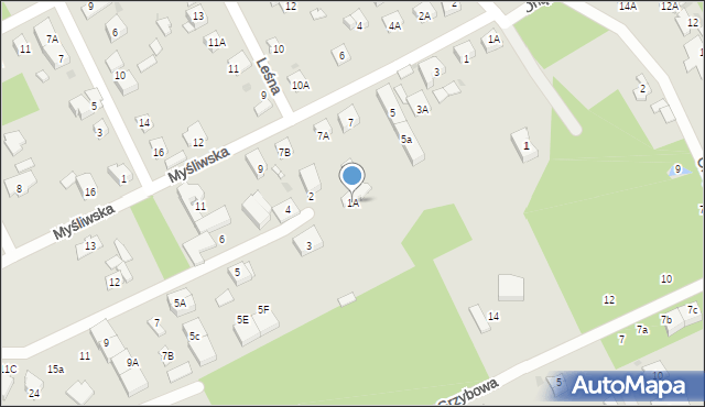 Grodzisk Mazowiecki, Bartnicza, 1A, mapa Grodzisk Mazowiecki