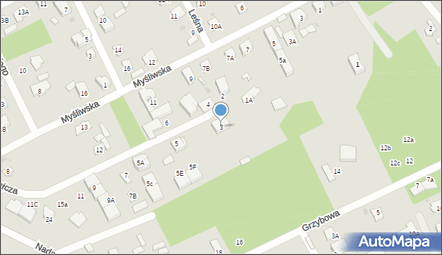 Grodzisk Mazowiecki, Bartnicza, 3, mapa Grodzisk Mazowiecki