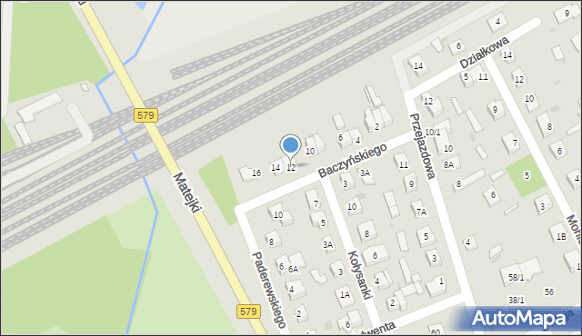 Grodzisk Mazowiecki, Baczyńskiego Krzysztofa Kamila, 12, mapa Grodzisk Mazowiecki