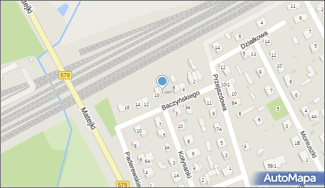 Grodzisk Mazowiecki, Baczyńskiego Krzysztofa Kamila, 8, mapa Grodzisk Mazowiecki