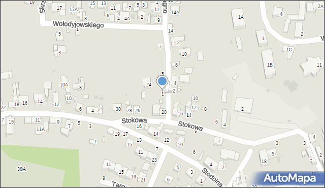 Grójec, Bagno, 1, mapa Grójec