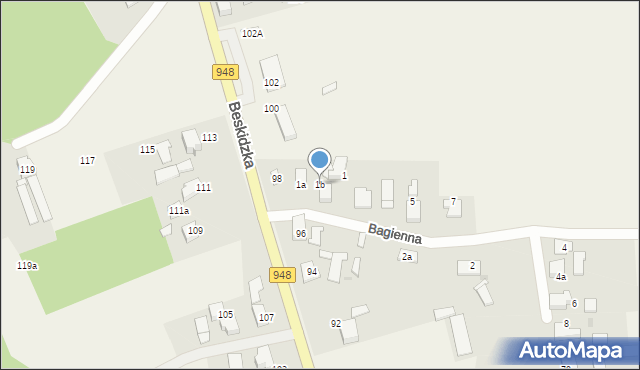 Grojec, Bagienna, 1b, mapa Grojec