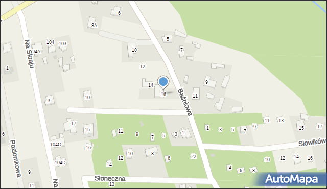 Groszowice, Baśniowa, 16, mapa Groszowice
