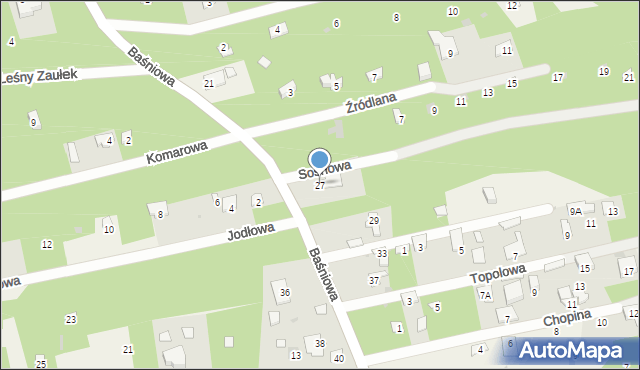 Groszowice, Baśniowa, 27, mapa Groszowice