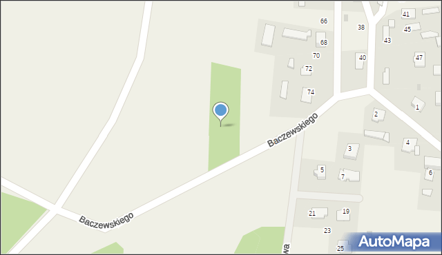 Gryźliny, Baczewskiego Jana, 80, mapa Gryźliny