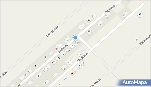 Grzędzice, Bajkowa, 14a, mapa Grzędzice