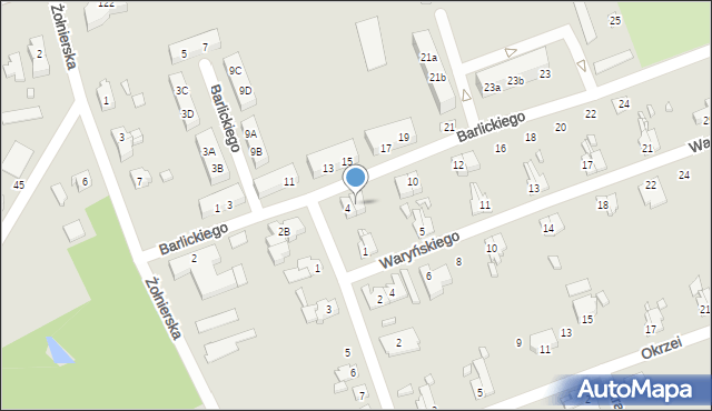 Gubin, Barlickiego, 6, mapa Gubin