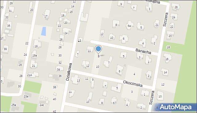 Hornówek, Banacha Stefana, 9, mapa Hornówek