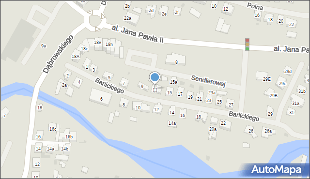 Iława, Barlickiego Norberta, 11, mapa Iława
