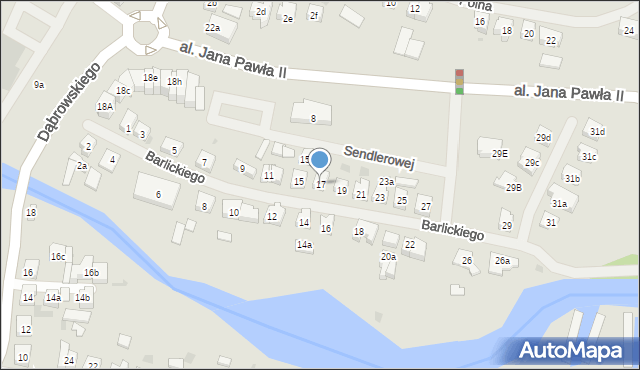 Iława, Barlickiego Norberta, 17, mapa Iława