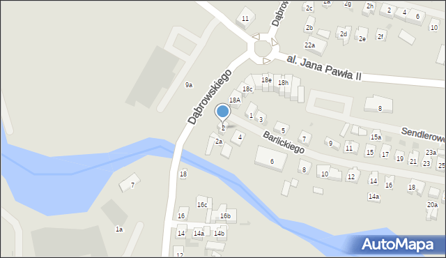 Iława, Barlickiego Norberta, 2, mapa Iława