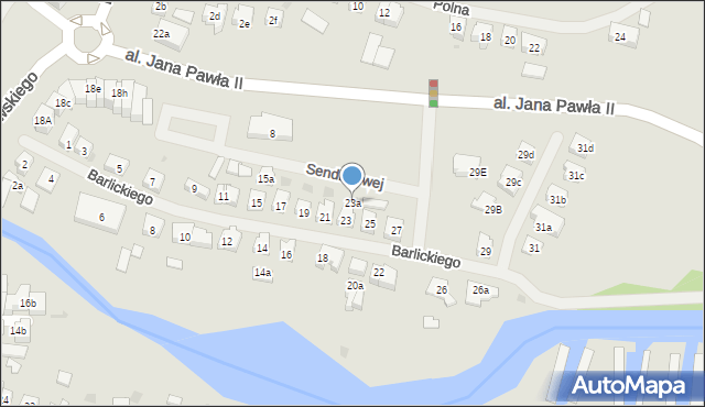 Iława, Barlickiego Norberta, 23a, mapa Iława