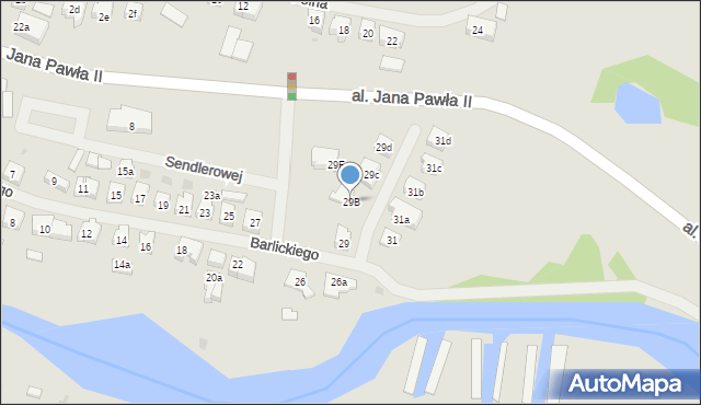 Iława, Barlickiego Norberta, 29B, mapa Iława
