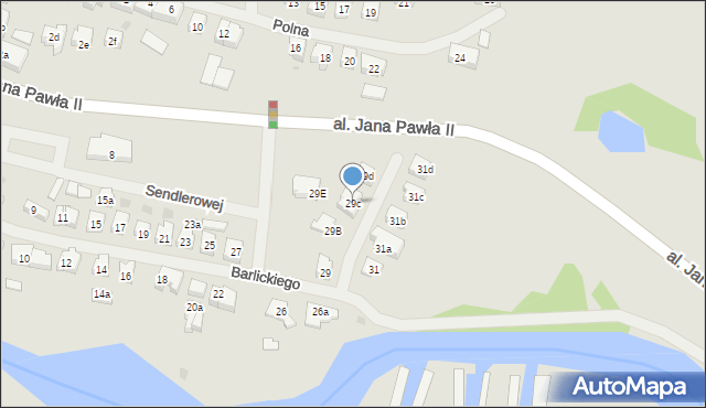 Iława, Barlickiego Norberta, 29c, mapa Iława