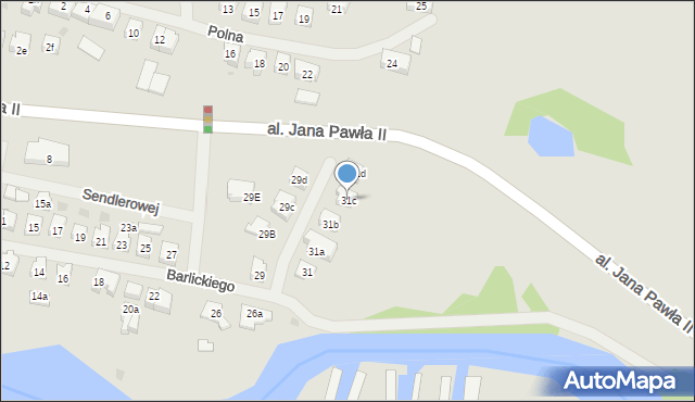 Iława, Barlickiego Norberta, 31c, mapa Iława
