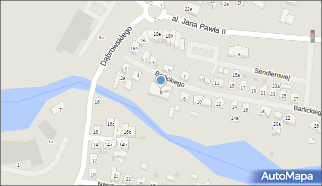 Iława, Barlickiego Norberta, 6, mapa Iława