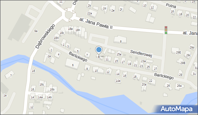 Iława, Barlickiego Norberta, 9, mapa Iława