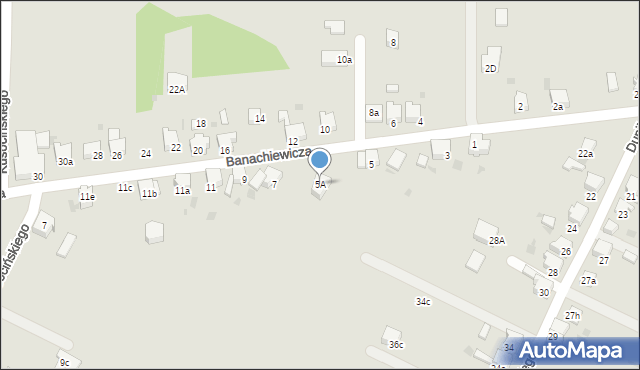 Imielin, Banachiewicza Tadeusza, 5A, mapa Imielin