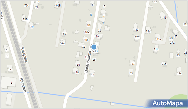 Imielin, Baranowicza Jana, 13C, mapa Imielin