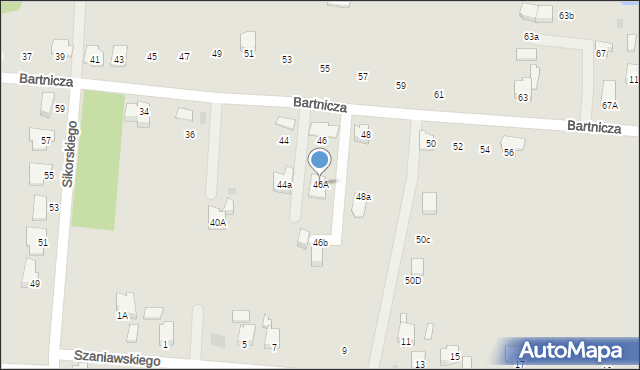 Imielin, Bartnicza, 46A, mapa Imielin
