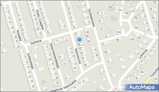 Inowrocław, Bartoszcze Piotra, 43, mapa Inowrocławia