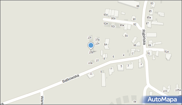 Inowrocław, Batkowska, 10b, mapa Inowrocławia