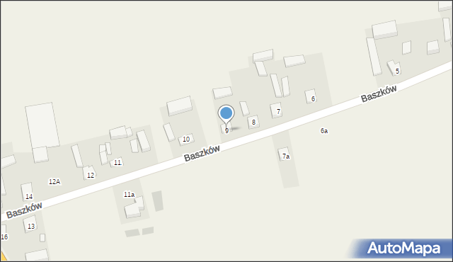 Jakubice, Baszków, 9, mapa Jakubice