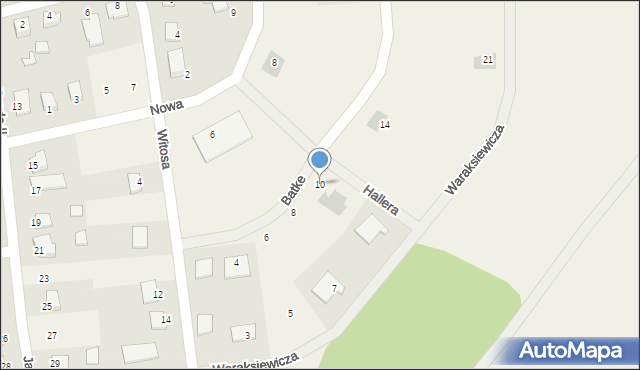 Jamielnik, Batke Jana, ks., 10, mapa Jamielnik