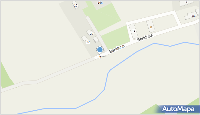 Janów Podlaski, Bandosa, 5, mapa Janów Podlaski