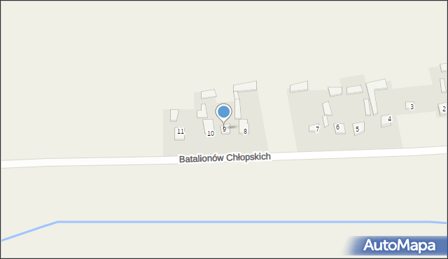 Jarczów, Batalionów Chłopskich, 9, mapa Jarczów