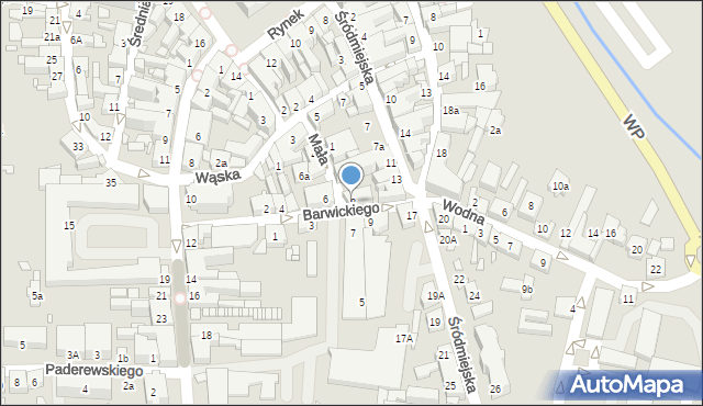 Jarocin, Barwickiego Kazimierza, 8, mapa Jarocin