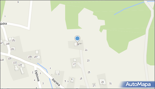 Jastrzębia, Barska, 19, mapa Jastrzębia