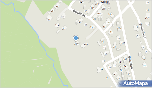 Jaworzno, Bartnicza, 23A, mapa Jaworzno