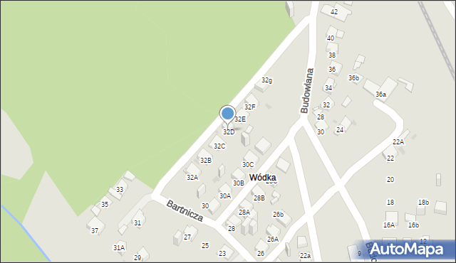 Jaworzno, Bartnicza, 32D, mapa Jaworzno